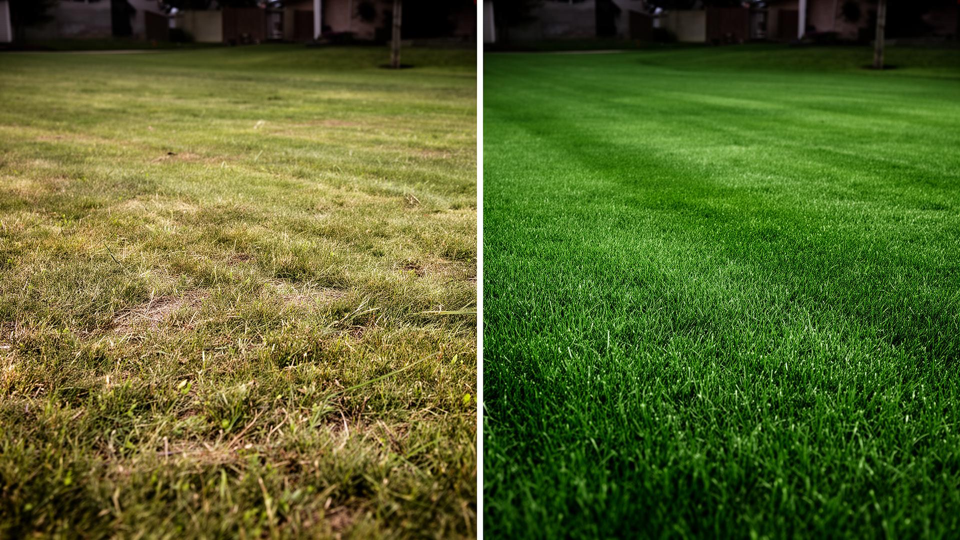 Premium treated Yorkshire lawn with dense green turf